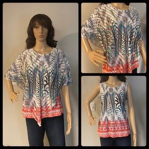 G Collection Poncho Top